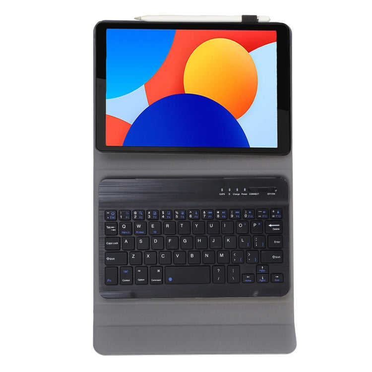For Redmi Pad SE 8.7 A0N12 TPU Ultra-thin Detachable Bluetooth Keyboard Tablet Leather Case(Black) by buy2fix