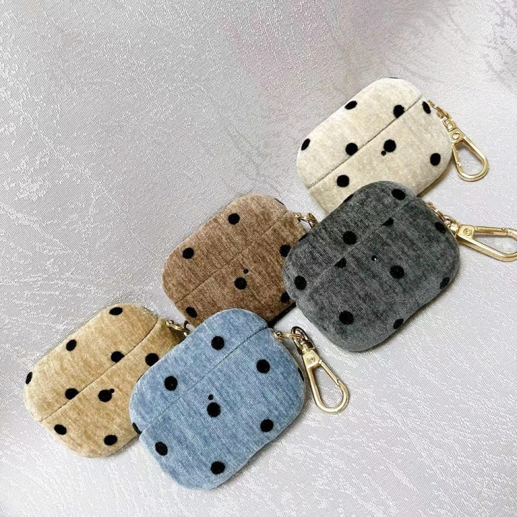 For AirPods Pro 2 Velvet Cloth + PC Headset Shockproof Case(White) by buy2fix