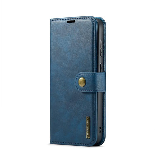For Samsung Galaxy S25 Edge 5G DG.MING Crazy Horse Texture Detachable Magnetic Leather Case(Blue) - Galaxy S25 Edge 5G Cases by DG.MING | Online Shopping UK | buy2fix
