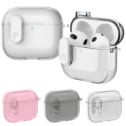 For AirPods 4 Ice Crystals Shockproof Earphone Protective Case(Transparent) by buy2fix