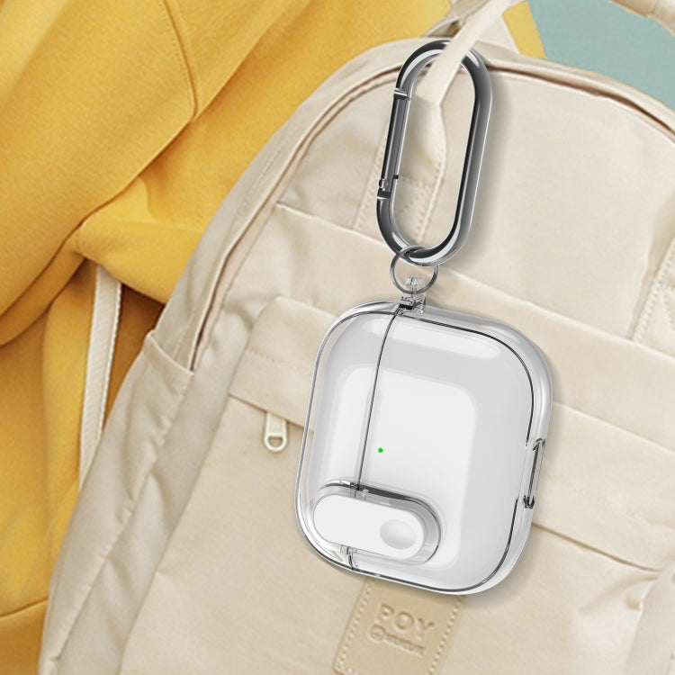 For AirPods 4 Ice Crystals Shockproof Earphone Protective Case(Grey) by buy2fix