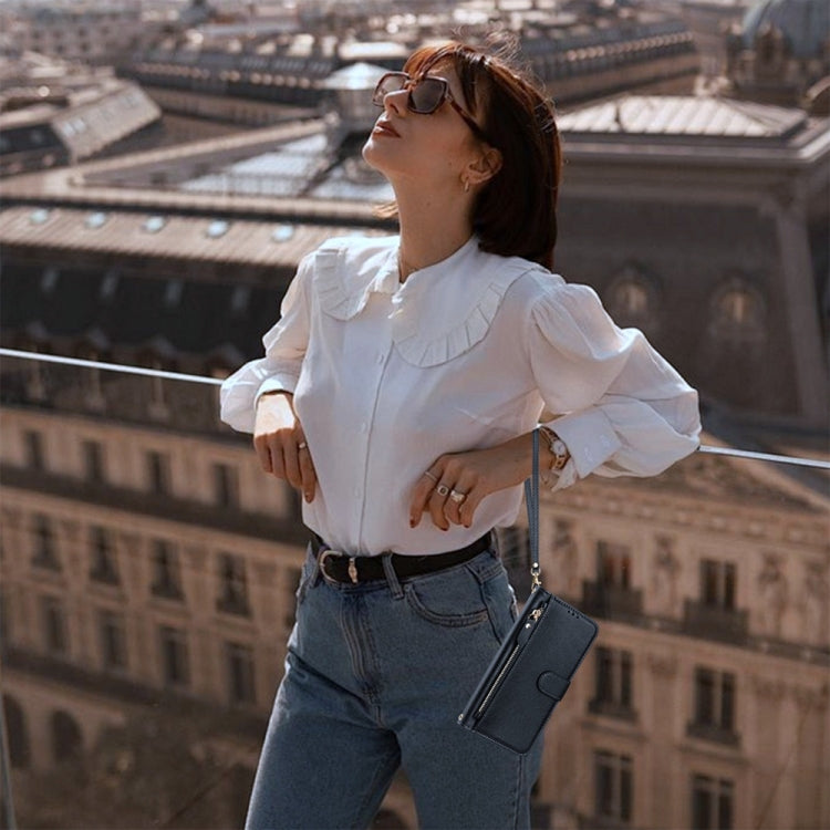 For Boost Mobile Celero 5G 2024 / Celero 3 Multi-Card Slots Zipper Wallet Leather Phone Case(Black) by buy2fix