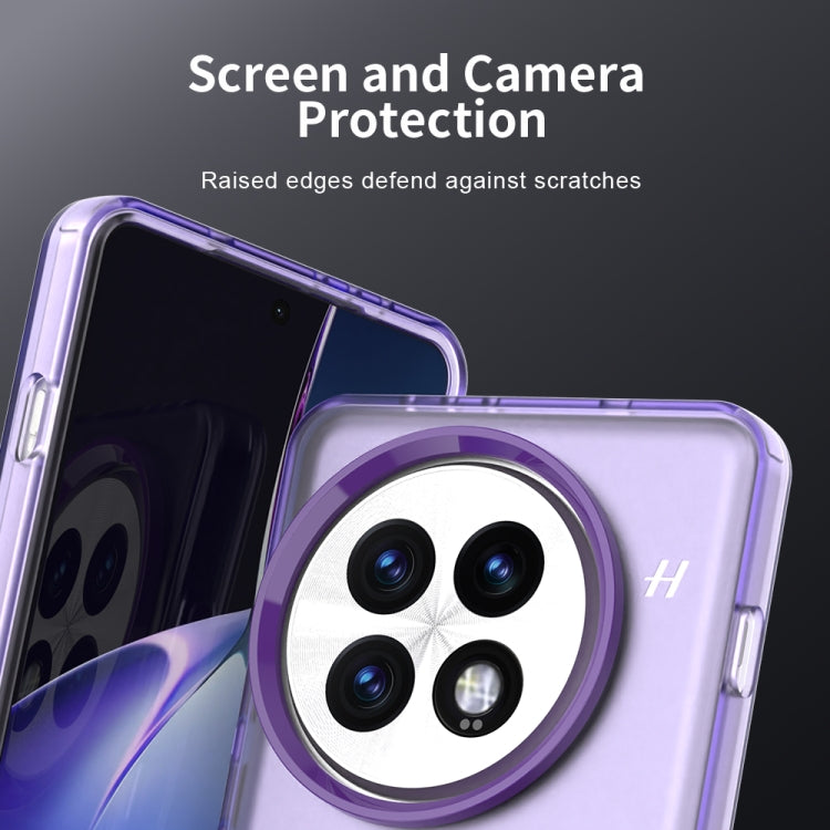 For OnePlus 13 Candy PC Hybrid TPU Shockproof Phone Case(Purple) by buy2fix