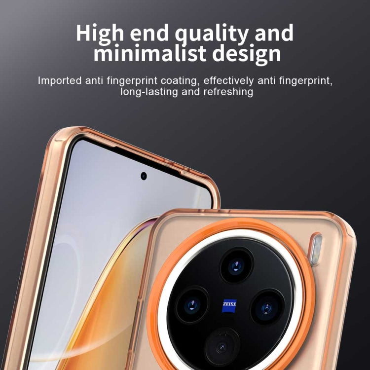 For vivo X200 Candy Magsafe PC Hybrid TPU Phone Case(Orange) by buy2fix