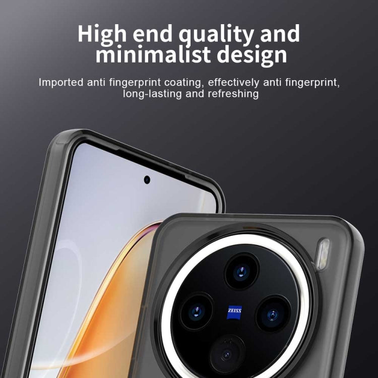 For vivo X200 Candy Magsafe PC Hybrid TPU Phone Case(Black) by buy2fix