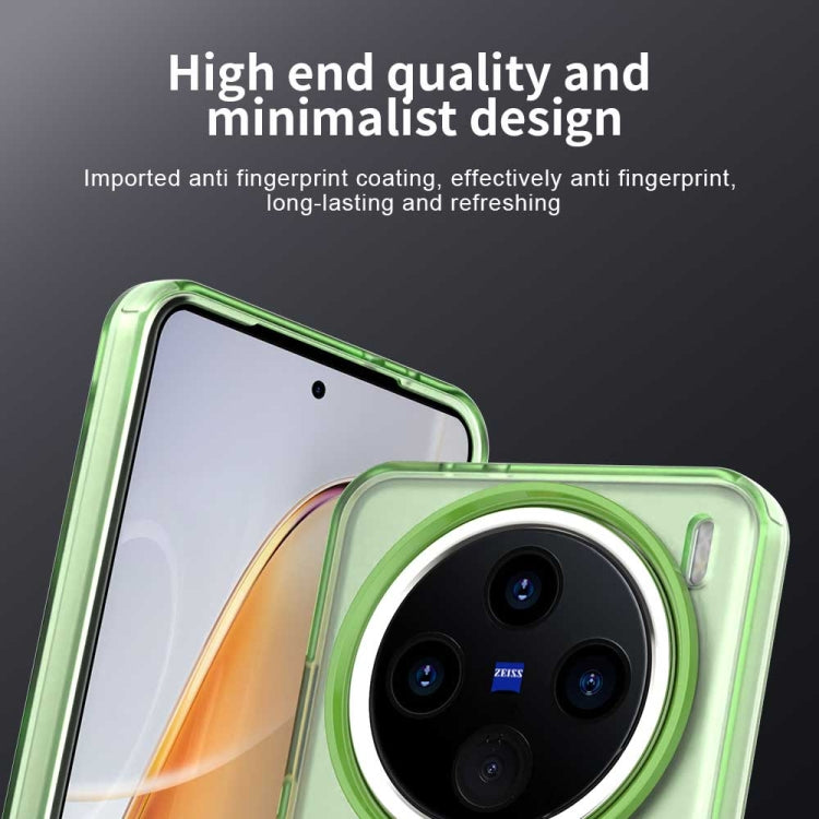 For vivo X200 Candy Magsafe PC Hybrid TPU Phone Case(Green) by buy2fix