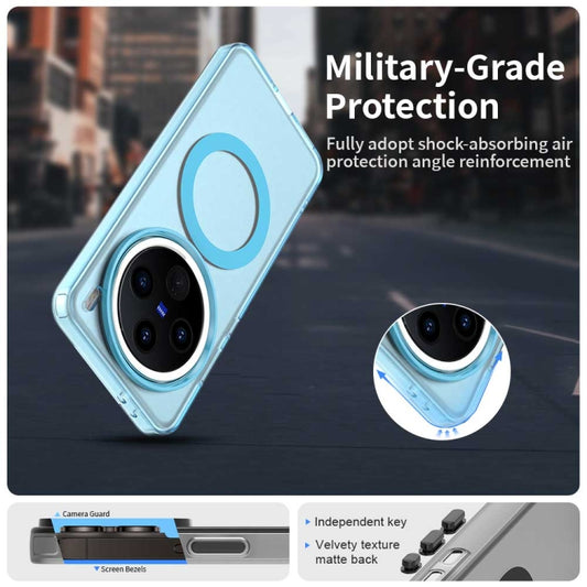 For vivo X200 Pro Candy Magsafe PC Hybrid TPU Phone Case(Blue) by buy2fix