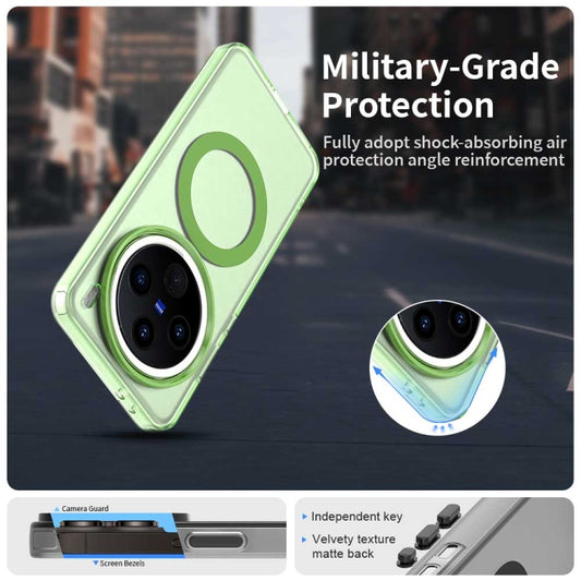 For vivo X200 Pro Candy Magsafe PC Hybrid TPU Phone Case(Green) by buy2fix