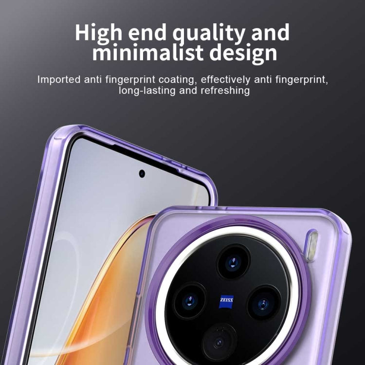 For vivo X200 Pro mini Candy Magsafe PC Hybrid TPU Phone Case(Purple) by buy2fix