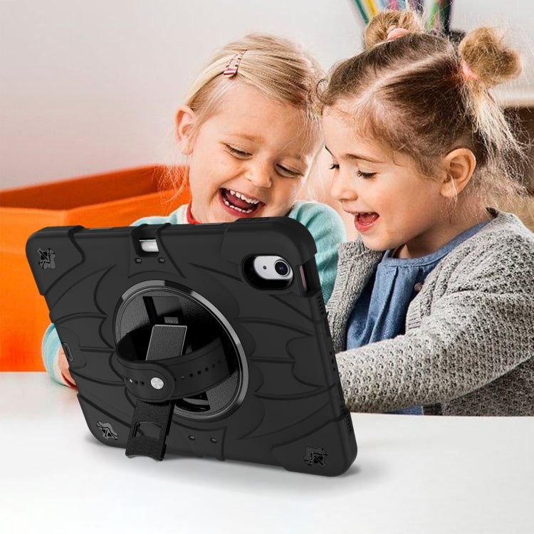 For iPad Air 11 2025 / 2024 Bat Hand Grip Turntable Stand Tablet Case(Black) by buy2fix