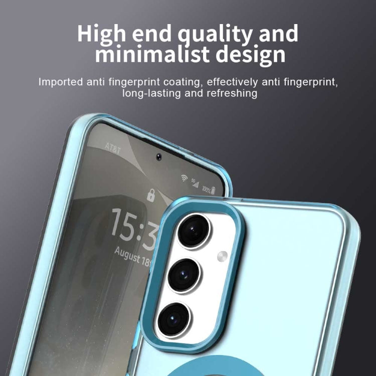 For Samsung Galaxy S25+ 5G Candy Magsafe PC Hybrid TPU Phone Case(Blue) by buy2fix
