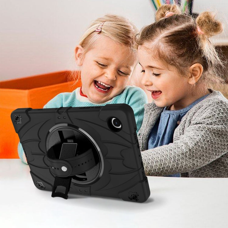 For Samsung Galaxy Tab A8 Bat Hand Grip Turntable Stand Tablet Case(Black) by buy2fix
