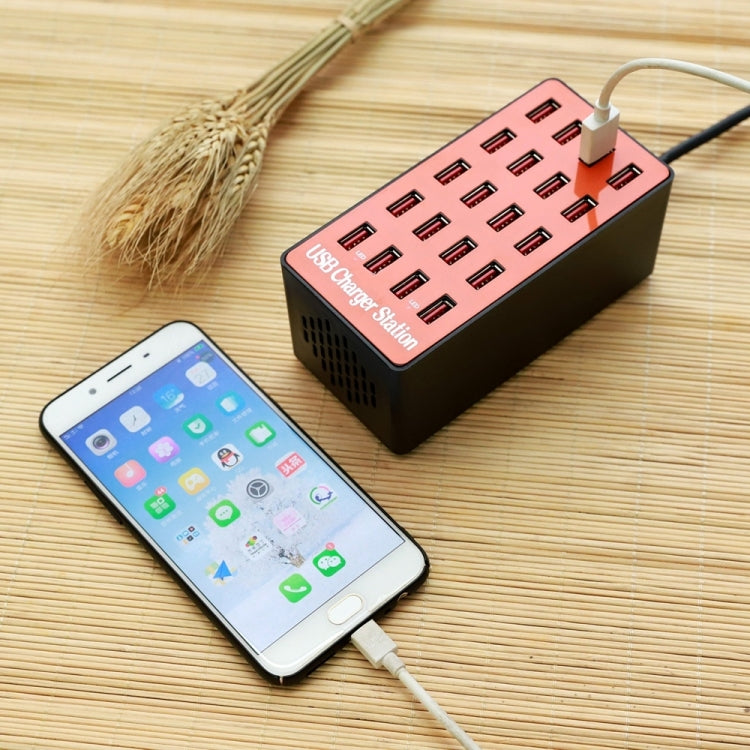 WLX-A5 90W 20 Ports USB Automatic Allocation Smart Charging Station with Indicator Light(AU Plug) - Multifunction Charger by buy2fix | Online Shopping UK | buy2fix