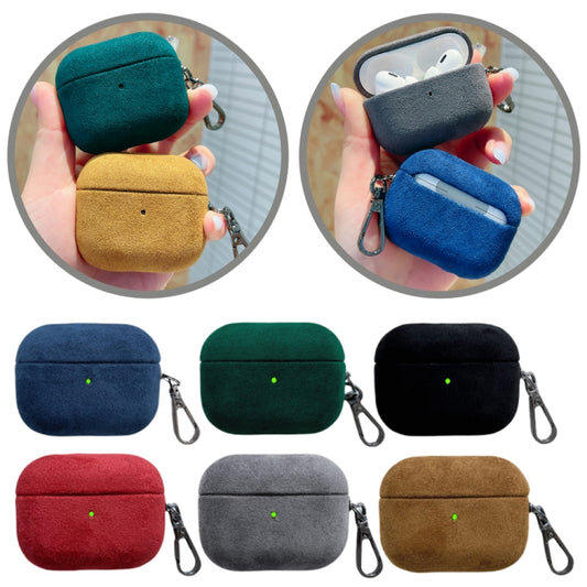 For AirPods Pro 2 Turn Fur Bluetooth Earphone PC Protective Case(Yellow) by buy2fix