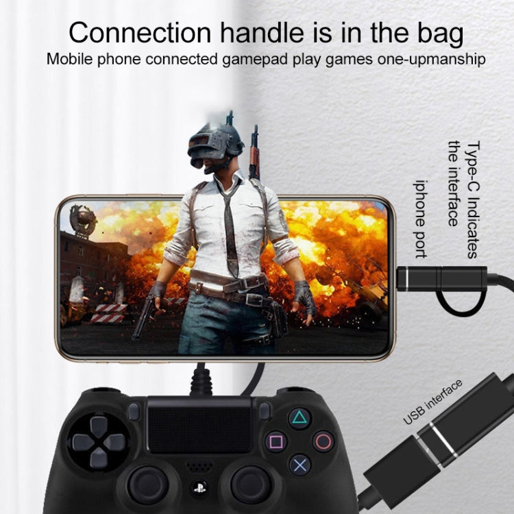 3 in 1 USB Female to Micro USB, Type-C, 8 Pin Male OTG Adapter(Silver) by buy2fix