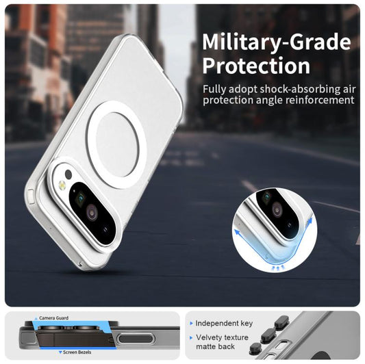 For Google Pixel 10 / 10 Pro Candy Magsafe PC Hybrid TPU Phone Case(White) - Google Cases by buy2fix | Online Shopping UK | buy2fix