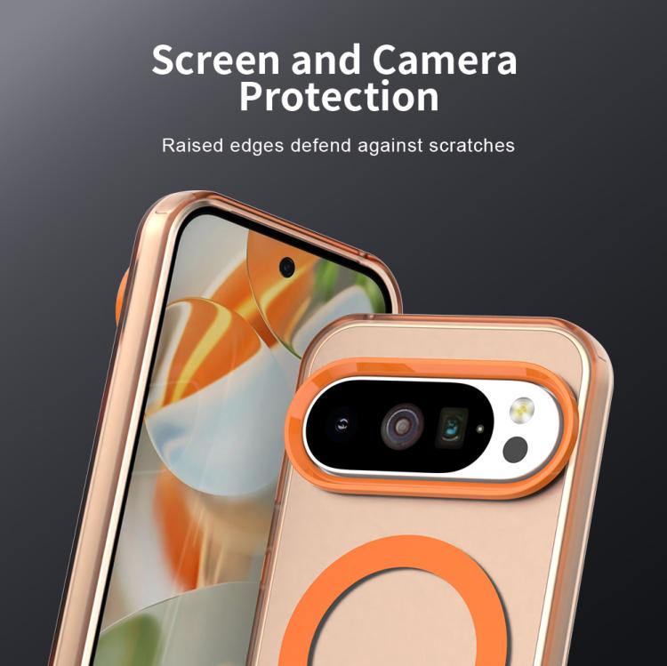 For Google Pixel 10 / 10 Pro Candy Magsafe PC Hybrid TPU Phone Case(Orange) - Google Cases by buy2fix | Online Shopping UK | buy2fix