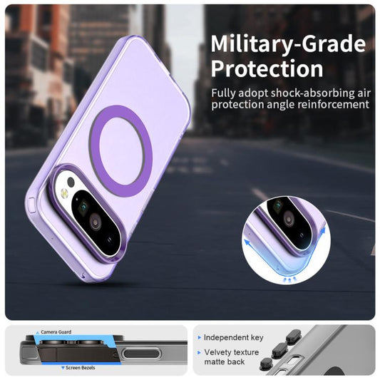 For Google Pixel 10 / 10 Pro Candy Magsafe PC Hybrid TPU Phone Case(Purple) - Google Cases by buy2fix | Online Shopping UK | buy2fix