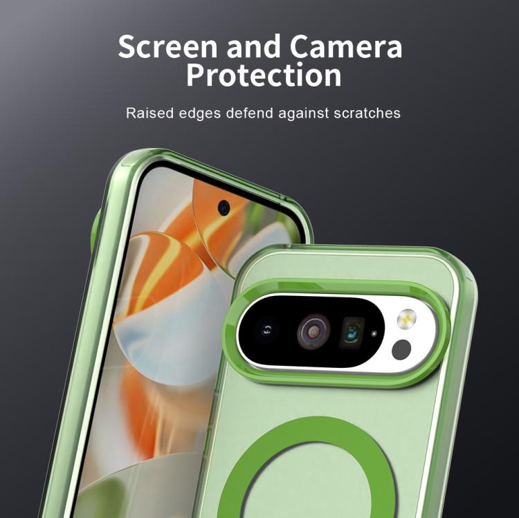 For Google Pixel 10 Pro XL Candy Magsafe PC Hybrid TPU Phone Case(Green) - Google Cases by buy2fix | Online Shopping UK | buy2fix