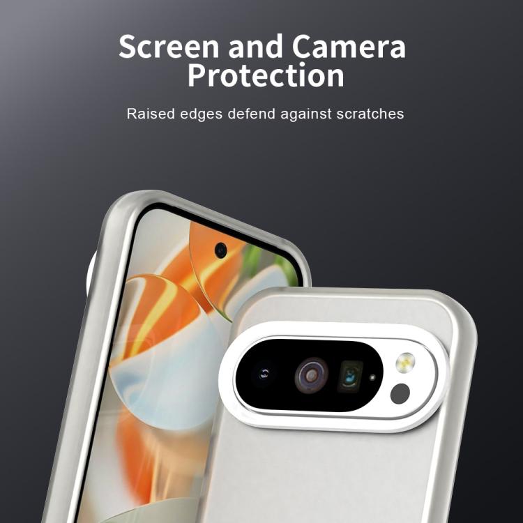 For Google Pixel 10 / 10 Pro Candy PC Hybrid TPU Shockproof Phone Case(White) - Google Cases by buy2fix | Online Shopping UK | buy2fix