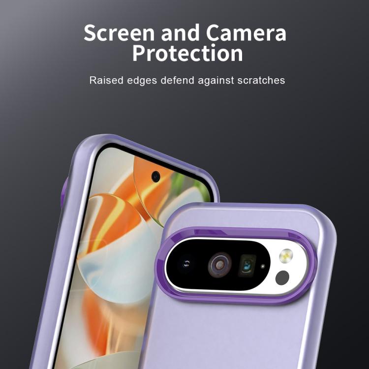 For Google Pixel 10 / 10 Pro Candy PC Hybrid TPU Shockproof Phone Case(Purple) - Google Cases by buy2fix | Online Shopping UK | buy2fix