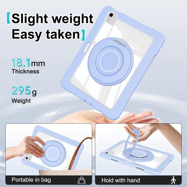 For iPad Air 13 2025 / 2024 Crystal Armor PC Hybrid TPU Tablet Case with Pen Slot(Blue) - iPad Pro 12.9 (2022/2021) Cases by buy2fix | Online Shopping UK | buy2fix