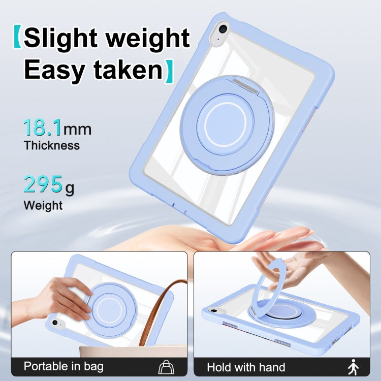 For iPad 2025 / 2022 Crystal Armor PC Hybrid TPU Tablet Case(Blue) by buy2fix