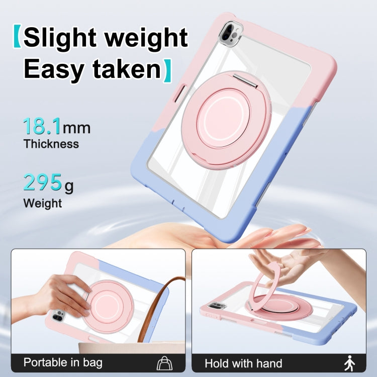 For iPad Pro 11 2022 / 2021 / 2020 Crystal Armor PC Hybrid TPU Tablet Case(Blue Pink) - iPad Pro 11 (2022/2021) Cases by buy2fix | Online Shopping UK | buy2fix