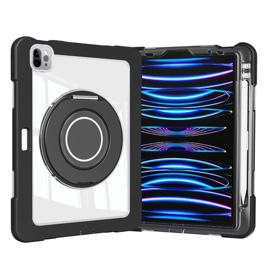 For iPad Pro 11 2022 / 2021 / 2020 Crystal Armor PC Hybrid TPU Tablet Case(Black) - iPad Pro 11 (2022/2021) Cases by buy2fix | Online Shopping UK | buy2fix