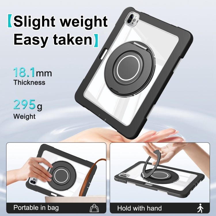 For iPad Pro 11 2022 / 2021 / 2020 Crystal Armor PC Hybrid TPU Tablet Case(Black) - iPad Pro 11 (2022/2021) Cases by buy2fix | Online Shopping UK | buy2fix