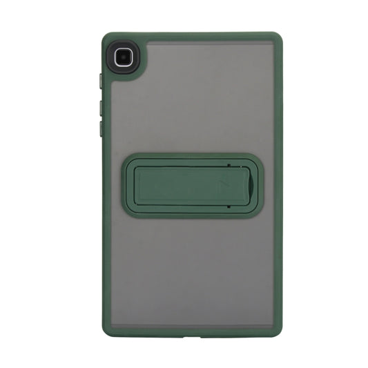 For Samsung Galaxy Tab A11 / A9 Skin Feel Holder PC Hybrid TPU Tablet Case(Dark Green) by buy2fix