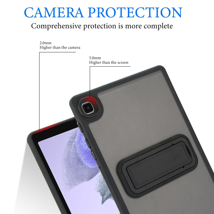 For Samsung Galaxy Tab S6 Lite P610 / P615 Skin Feel Holder PC Hybrid TPU Tablet Case(Black) by buy2fix