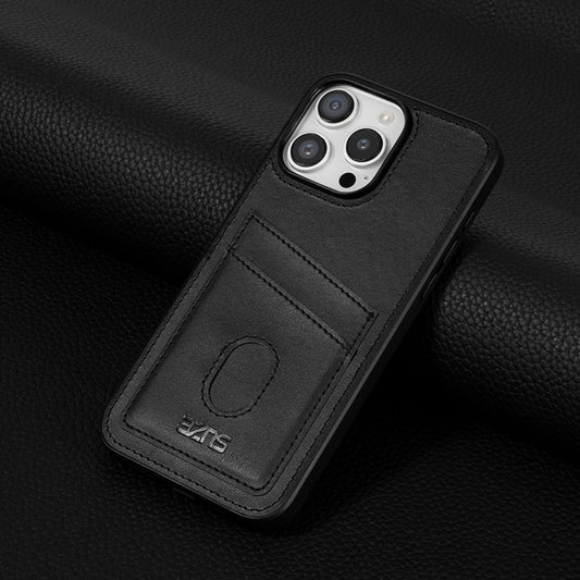 For iPhone 16 Pro AZNS K1 Series Card Slot Business Phone Case(Black) by AZNS