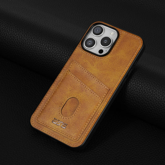 For iPhone 16 Pro AZNS K1 Series Card Slot Business Phone Case(Yellow) by AZNS