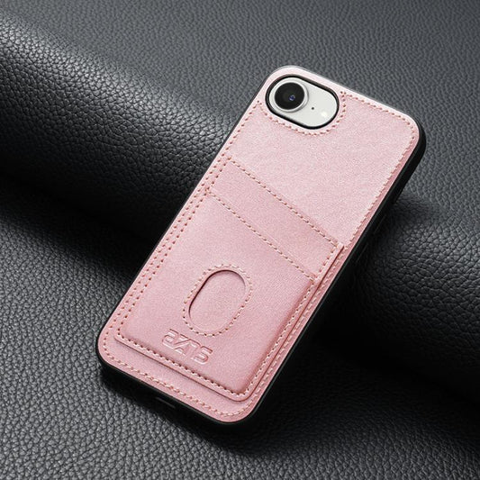 For iPhone 16e AZNS K1 Series Card Slot Business Phone Case(Pink) - iPhone 16e Cases by AZNS | Online Shopping UK | buy2fix