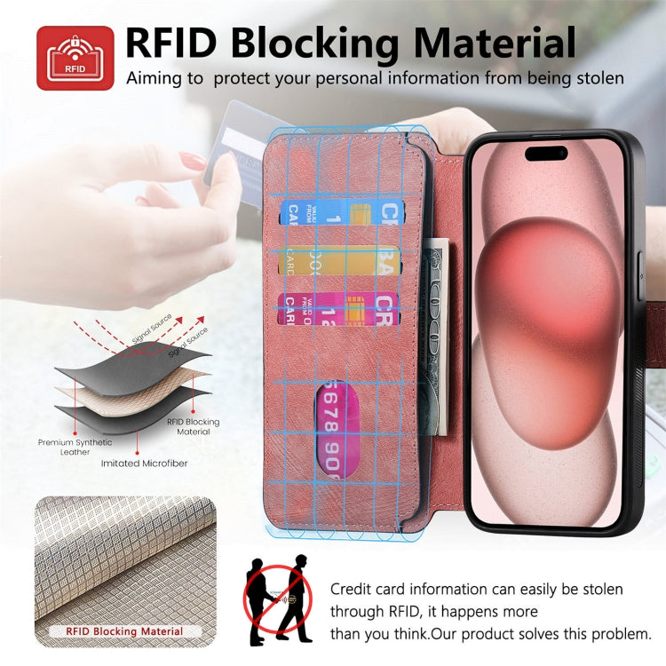 For iPhone 15 Plus CaseNeo MagSafe RFID Anti-theft Retro Leather Phone Case(Pink) - iPhone 15 Plus Cases by CaseNeo | Online Shopping UK | buy2fix