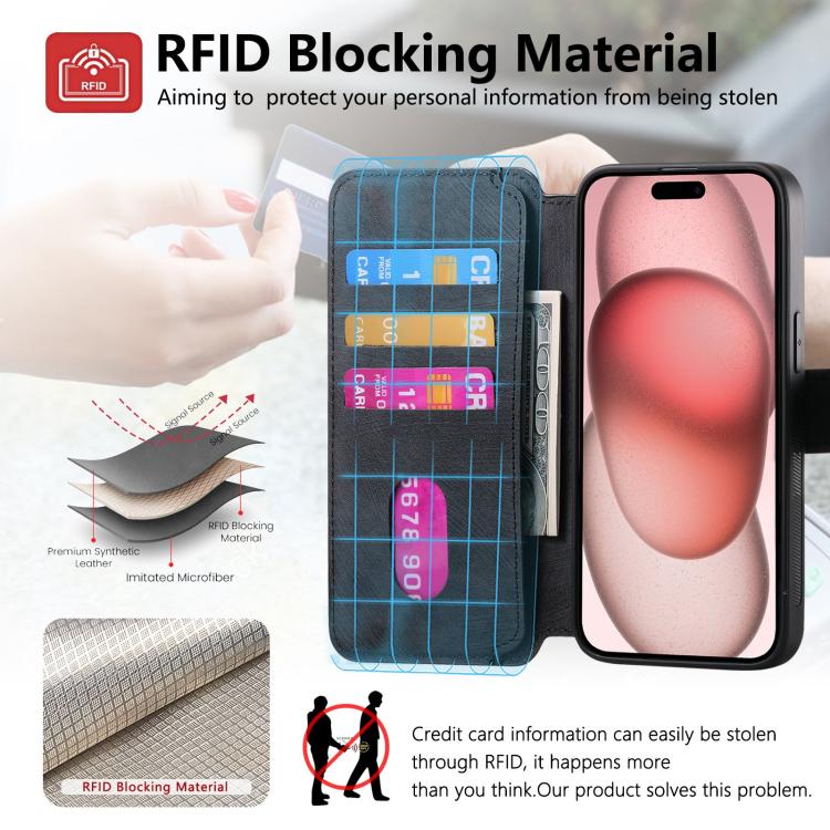 For iPhone 16e CaseNeo MagSafe RFID Anti-theft Retro Leather Phone Case(Black) - iPhone 16e Cases by CaseNeo | Online Shopping UK | buy2fix