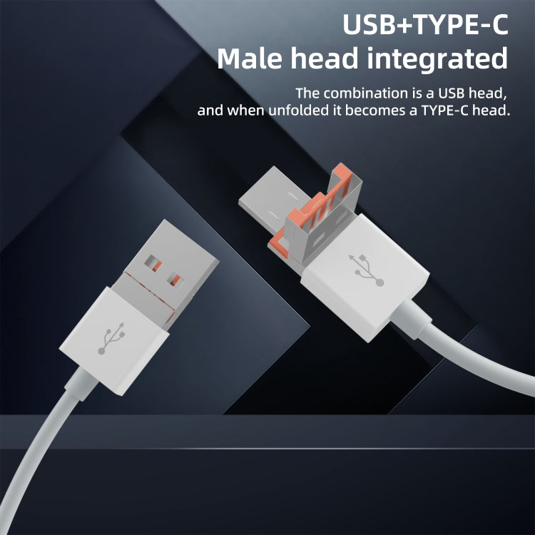 NK-1055TL Pro USB-C / Type-C, 8 Pin, USB to USB-C / Type-C, 8 Pin, 3 x USB, TF / SD Card Multi-function Adapter(White) by buy2fix
