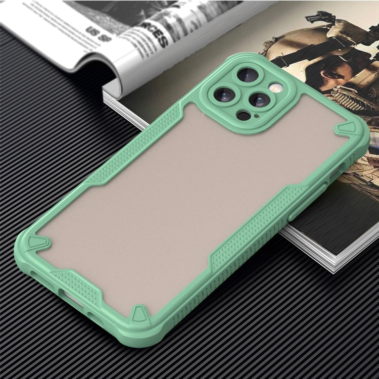 For iPhone 12 Pro Max Armor Glaze PC Hybrid TPU Phone Case(Green) by buy2fix