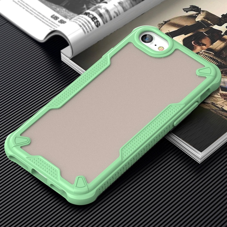 For iPhone SE 2020 Armor Glaze PC Hybrid TPU Phone Case(Green) by buy2fix