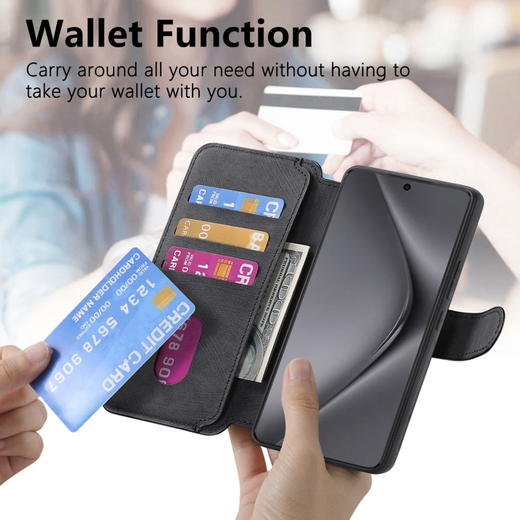 For Huawei Pura 70 Ultra CaseNeo MagSafe RFID Anti-theft Retro Leather Phone Case(Black) by CaseNeo