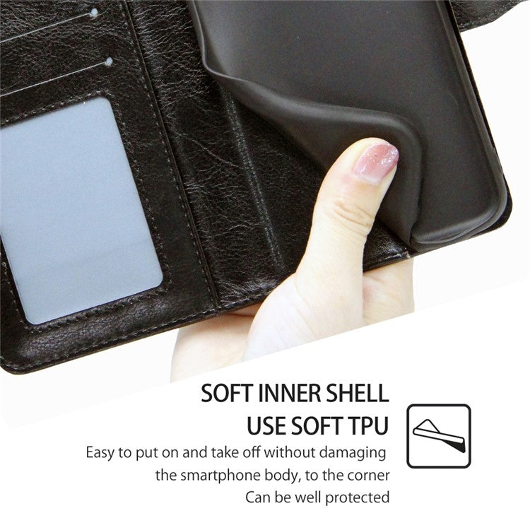 For iPhone 16 Pro Crystal Texture Leather Phone Case(Black) by buy2fix