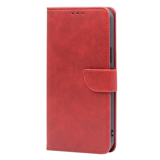 For iPhone 16 Pro Max Calf Texture Buckle Flip Leather Phone Case(Red) by buy2fix