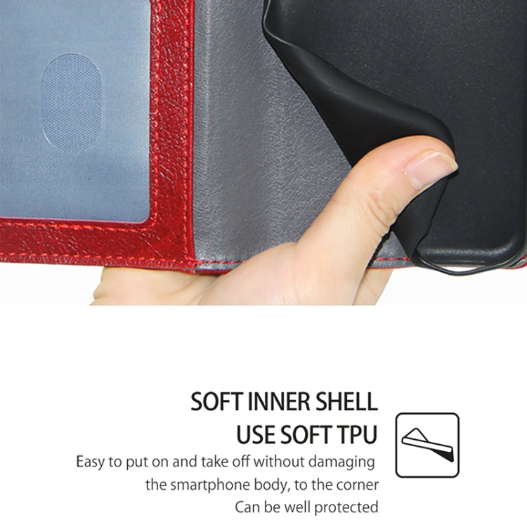 For iPhone 16 Plus Zipper Bag Leather Phone Case(Red) by buy2fix