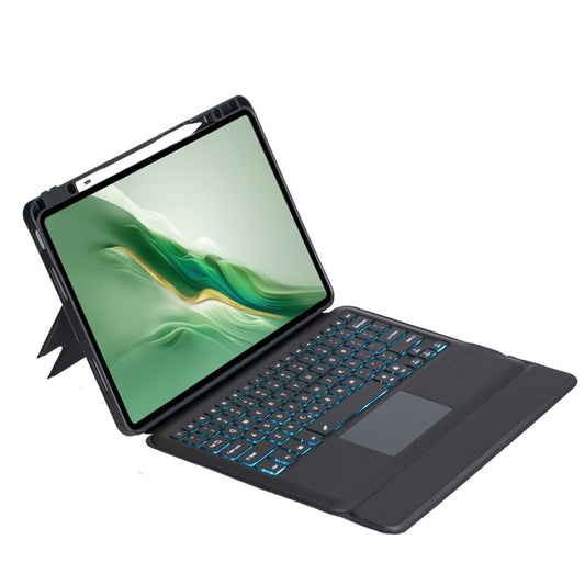 For Honor MagicPad 2 12.3 Detachable Backlit Bluetooth Keyboard Leather Case with Touchpad(Black) by buy2fix