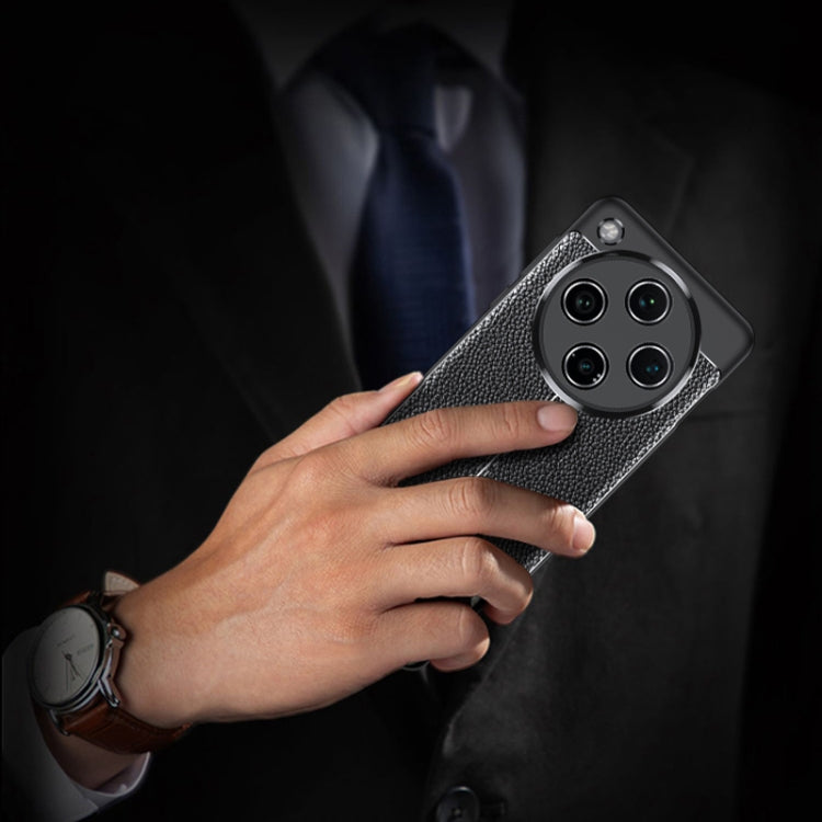 For OPPO Find X8 Litchi Texture Shockproof TPU Phone Case(Black) by buy2fix