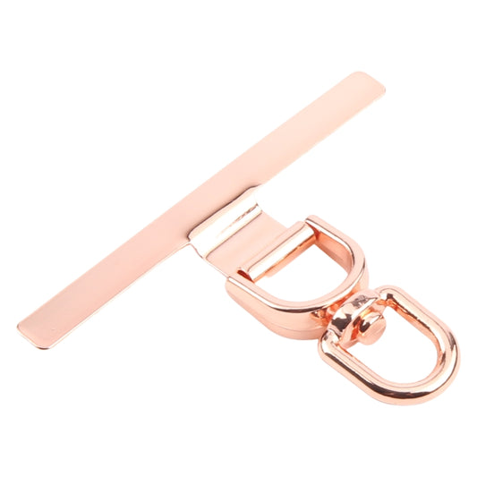 360 Degree Rotation T-shape Metal Mobile Phone Lanyard Fixing Gasket(Rose Gold) - Lanyards & Wrist Straps by buy2fix | Online Shopping UK | buy2fix