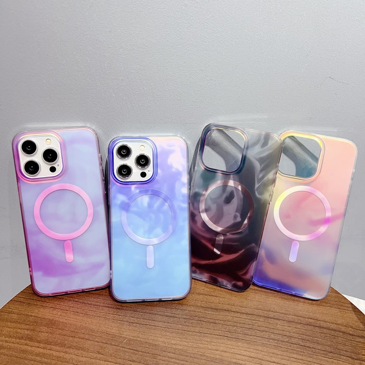 For iPhone 16 Pro Gradient MagSafe PC Hybrid TPU Phone Case(Blue) by buy2fix