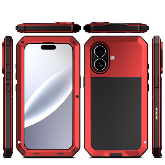 For iPhone 17 RedPepper Triple-proof Metal Phone Case(Red) - iPhone 17 Cases by RedPepper | Online Shopping UK | buy2fix