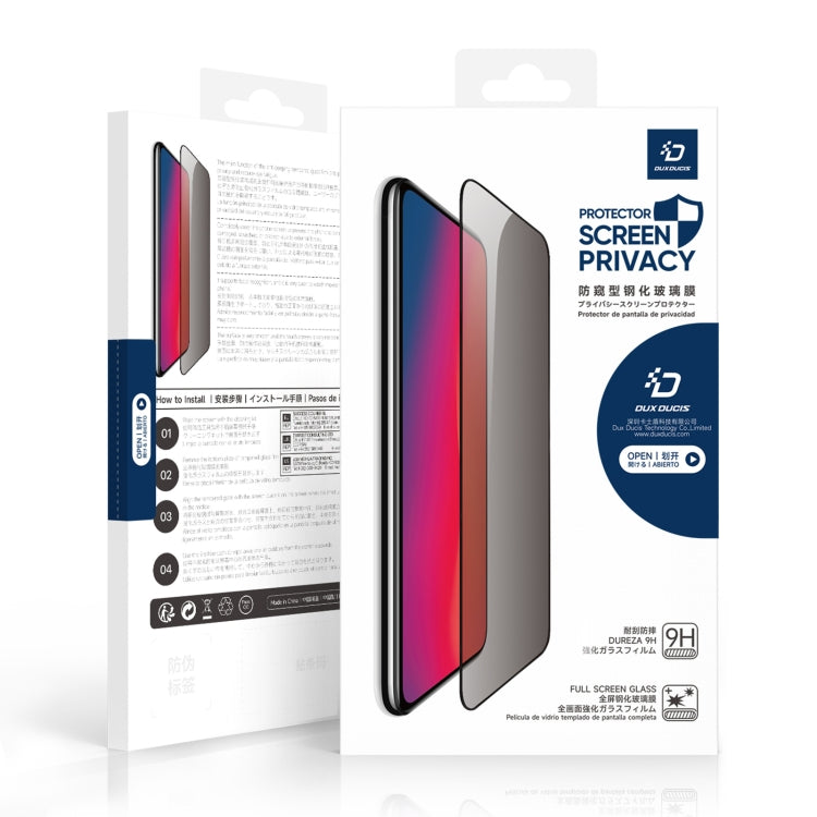 For iPhone 16 5pcs DUX DUCIS 0.33mm 9H High Aluminum Anti-spy HD Tempered Glass Film by DUX DUCIS